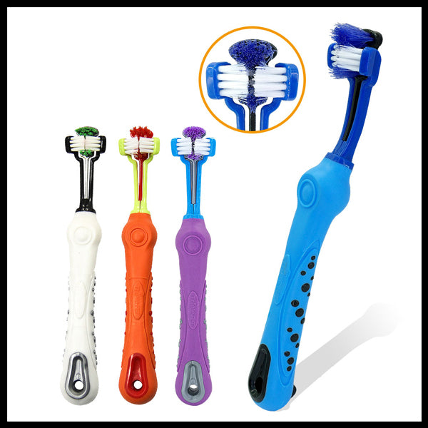 3 Sided Pet Toothbrush
