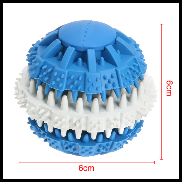 Interactive Treat Rubber Ball Toy