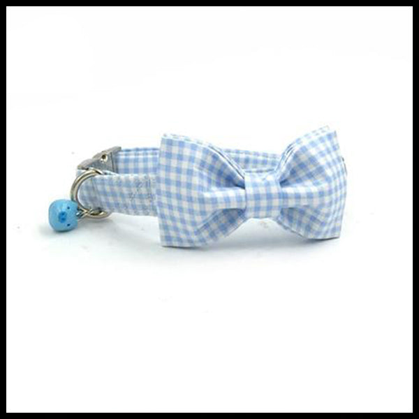 Baby Blue Collar, Bow Tie & Lead Set
