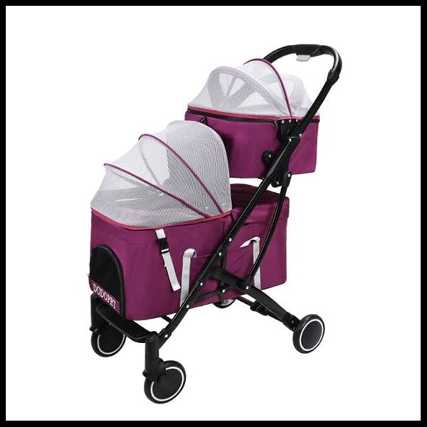 Double-Layer Pet Stroller