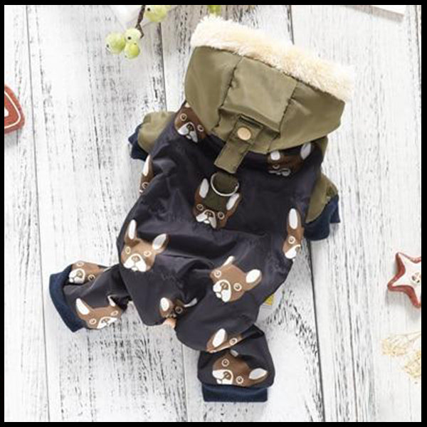 Hooded All Size Dog Romper