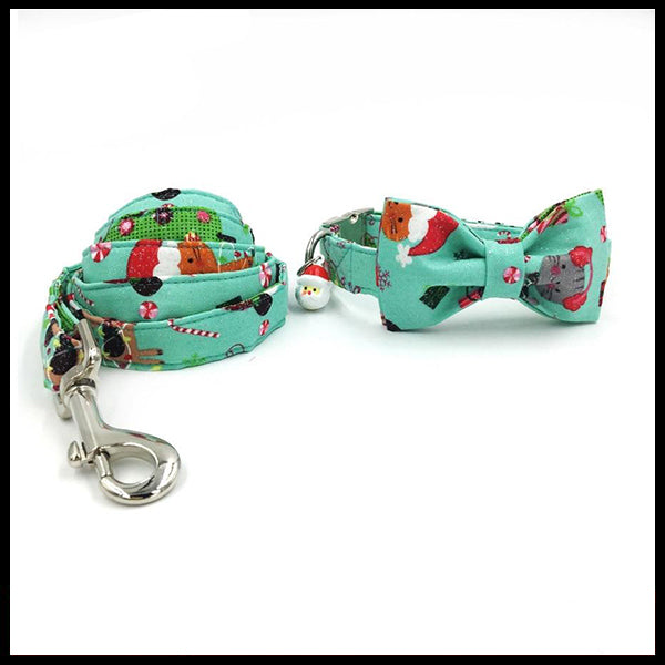 Kitty Christmas Collar, Bow Tie & Lead Set