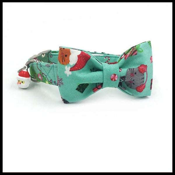 Kitty Christmas Collar, Bow Tie & Lead Set