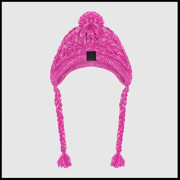 Marbled Pink Knitted Warm Dog Beanie