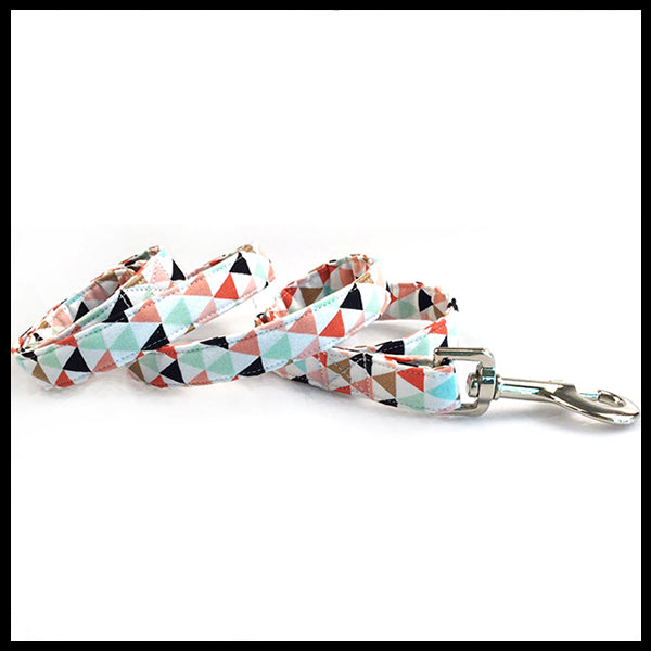 Geometric Collar, Bow Tie & Lead Set